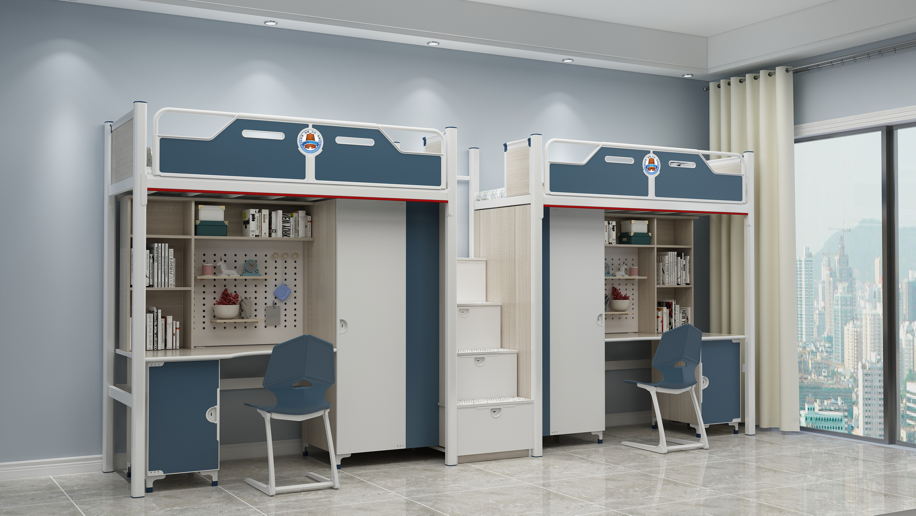 两联两位走梯公寓床